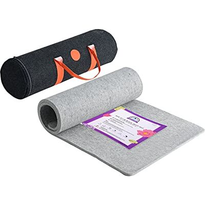 Rdutuok 60 x 22 inches Wool Pressing Mat for Quilting Large Size New Zealand Wool Mat with Scissors, Tape,Felt Storage Case,Iron Rest pad and 40Pcs Sewing Pins Rdutuok 60 x 22 inches Wool Pressing Mat for Quilting Large Size New Zealand Wool Mat with Scissors, Tape,Felt Storage Case,Iron Rest pad and 40Pcs Sewing Pins