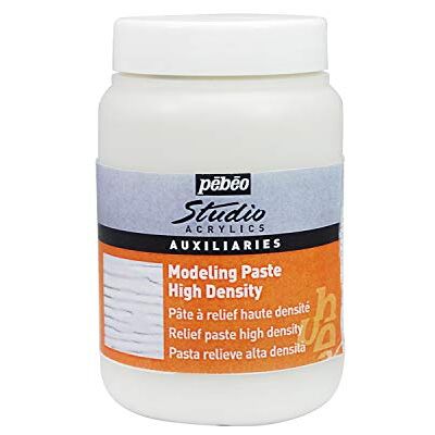 PEBEO Studio Acrylics Auxiliaries-High Density Modelling Paste 250ml jar, White, 250 ml (Pack of 1) PEBEO Studio Acrylics Auxiliaries-High Density Modelling Paste 250ml jar, White, 250 ml (Pack of 1)