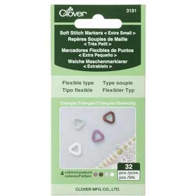 Clover Triangle Stitch Markers – 2.0 – 3.5mm Soft, Flexible & Ergonomic Design for Effortless Knitting Easy Needle Insertion, Minimal Yarn Interference, 100% Loop & Tension Safe Clover Triangle Stitch Markers – 2.0 – 3.5mm Soft, Flexible & Ergonomic Design for Effortless Knitting Easy Needle Insertion, Minimal Yarn Interference, 100% Loop & Tension Safe