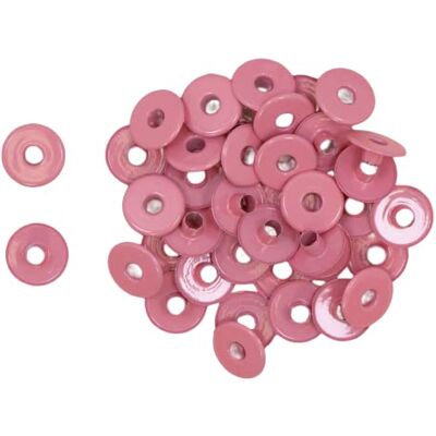 Craftelier Pack of 40 Wide Eyelets Ideal for Cardmaking, Scrapbooking and Crafts Suitable for Various Materials Inner Diameter 5 mm and Outer Diameter 13 mm 23 Colours (Pink) Craftelier Pack of 40 Wide Eyelets Ideal for Cardmaking, Scrapbooking and Crafts Suitable for Various Materials Inner Diameter 5 mm and Outer Diameter 13 mm 23 Colours (Pink)