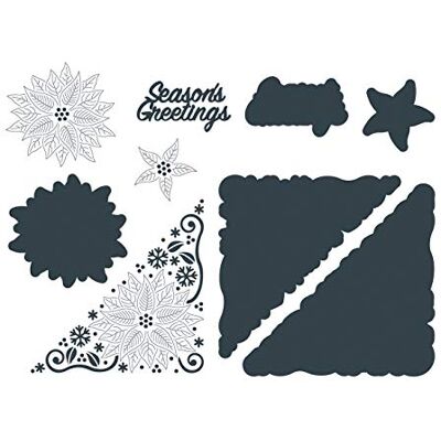 Paper Boutique Die-Seasons Greetings, Metal, Decorative Corner 10.5 x 10.5 cm Paper Boutique Die-Seasons Greetings, Metal, Decorative Corner 10.5 x 10.5 cm