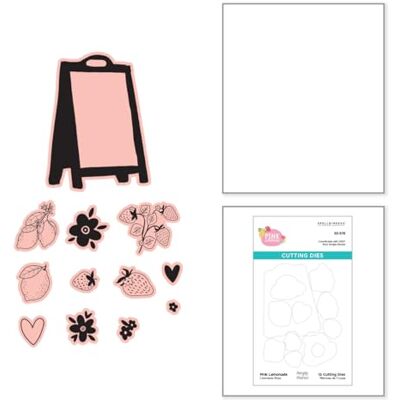 Spellbinders Pink Lemonade Etched Dies for Coordinating Stamp Set with Simple Stories Spellbinders Pink Lemonade Etched Dies for Coordinating Stamp Set with Simple Stories