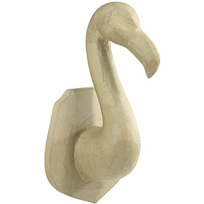 décopatch Ref SA187C Pink Flamingo Trophy Papier Maché Object to Decorate 13.5 x 15.7 x 26.9cm Decorate with Papers & PaperPatch Glue, Glitter, Paints décopatch Ref SA187C Pink Flamingo Trophy Papier Maché Object to Decorate 13.5 x 15.7 x 26.9cm Decorate with Papers & PaperPatch Glue, Glitter, Paints