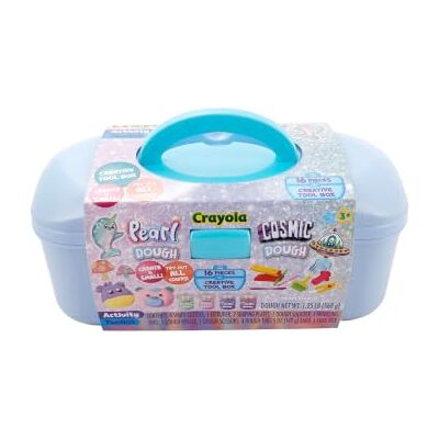 CRAYOLA 16pc Pearl & Cosmic Dough Creative Tool Box CRAYOLA 16pc Pearl & Cosmic Dough Creative Tool Box