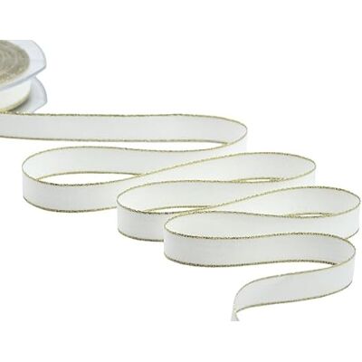 Furlanis Ribbon, Polycotton, Natural White, 15 mm x 20 m Furlanis Ribbon, Polycotton, Natural White, 15 mm x 20 m