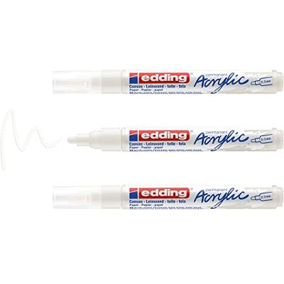 edding 5100 acrylic marker medium white 3 waterproof acrylic paint marker round nib 2-3mm acrylic paint pen for drawing on canvas, art paper and wood acrylic markers for pebbles edding 5100 acrylic marker medium white 3 waterproof acrylic paint marker round nib 2-3mm acrylic paint pen for drawing on canvas, art paper and wood acrylic markers for pebbles