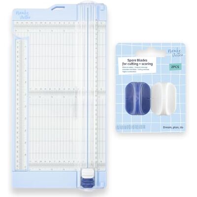 Creative Labs Paper Cutter and Scoring Board 6 x 12 inches / 15x30,5 cm with Spare Blades and Extendable Ruler Paper Trimmer and Scoreboard for Card Making, Envelopes, Crafting and Scrapbooking Creative Labs Paper Cutter and Scoring Board 6 x 12 inches / 15x30,5 cm with Spare Blades and Extendable Ruler Paper Trimmer and Scoreboard for Card Making, Envelopes, Crafting and Scrapbooking