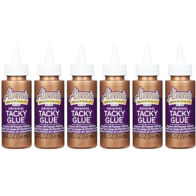 Aleene's Aleenes, Ilovetocreate Original Tacky Glue 59ml 6pcs, 2oz, Ideal for Slime, Crafts and School Projects Aleene's Aleenes, Ilovetocreate Original Tacky Glue 59ml 6pcs, 2oz, Ideal for Slime, Crafts and School Projects