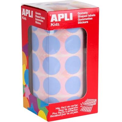 APLI Kids 16723 Round Stickers on a Roll – Colour: Sky Blue – Size: 20 mm. APLI Kids 16723 Round Stickers on a Roll – Colour: Sky Blue – Size: 20 mm.
