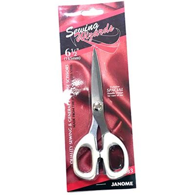 Janome JAN_XIS33 Sewing General Purpose Scissors, Metal, Grey, 16.5 x 10.25 x 1 cm Janome JAN_XIS33 Sewing General Purpose Scissors, Metal, Grey, 16.5 x 10.25 x 1 cm
