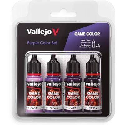 Vallejo AV Game Color Set Purple Colors (x4) Vallejo AV Game Color Set Purple Colors (x4)
