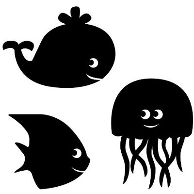 Sodertex 80 x 58 cm Slate Sticker - Animal Shapes, 3 pcs Sodertex 80 x 58 cm Slate Sticker - Animal Shapes, 3 pcs