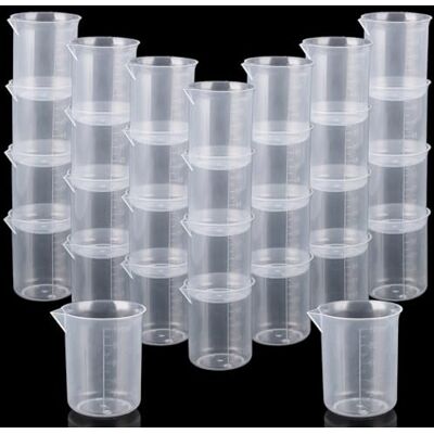 ASelected 30 PCS 100ml Resin Measuring Cups,Graduated Cups with Double-Sided Scale,Epoxy Mixing Cups,Plastic Measuring Cups for Resin Mixing,Liquid and Paint,for Kitchen Cooking Medicine Measure Tool ASelected 30 PCS 100ml Resin Measuring Cups,Graduated Cups with Double-Sided Scale,Epoxy Mixing Cups,Plastic Measuring Cups for Resin Mixing,Liquid and Paint,for Kitchen Cooking Medicine Measure Tool