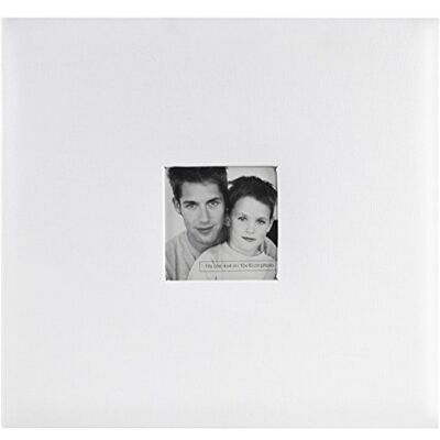 MCS MBI Industries MBI Fashion Fabric 12-Inch Page Top Load Scrapbook with Photo Opening, White, 13.2 x 12.5 Overall, Vinyl, 31.75 x 2.54 x 34.29 cm MCS MBI Industries MBI Fashion Fabric 12-Inch Page Top Load Scrapbook with Photo Opening, White, 13.2 x 12.5 Overall, Vinyl, 31.75 x 2.54 x 34.29 cm