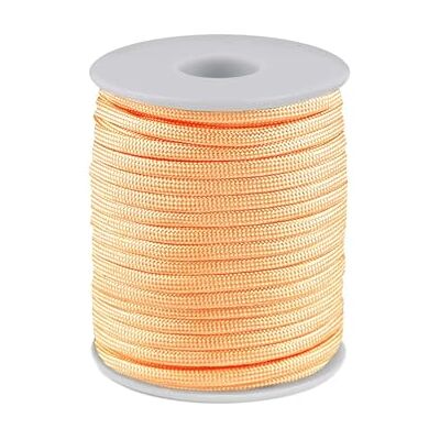 cyclingcolors 1 x Polypropylene Rope 4 mm 25 m Bracelet Pendant Jewellery Necklace Leaves Stand Lace Belt Sewing Decoration Light Peach cyclingcolors 1 x Polypropylene Rope 4 mm 25 m Bracelet Pendant Jewellery Necklace Leaves Stand Lace Belt Sewing Decoration Light Peach