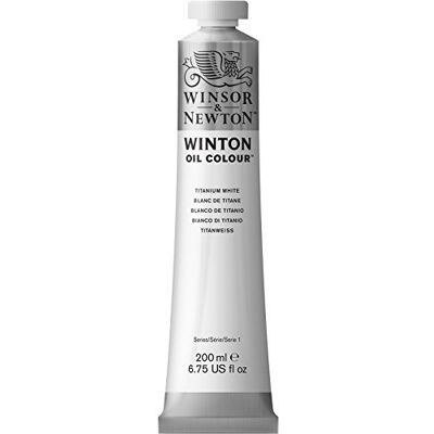Winsor & Newton Winton Oil Paint, Titanium White, 200ml Tube Winsor & Newton Winton Oil Paint, Titanium White, 200ml Tube
