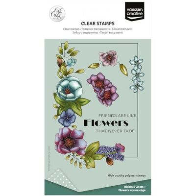 Creative Labs Clear Stamps 11 Pcs Flowers Square Edge Scrapbooking, Stamping and Card Making Supplies for Crafting, A6 Creative Labs Clear Stamps 11 Pcs Flowers Square Edge Scrapbooking, Stamping and Card Making Supplies for Crafting, A6