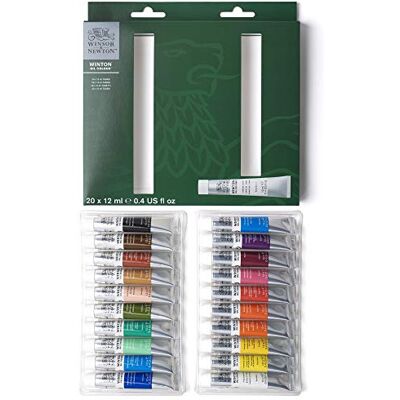 Winsor & Newton Winton Oil Paint, Set of 20 x 12ml Tubes Winsor & Newton Winton Oil Paint, Set of 20 x 12ml Tubes