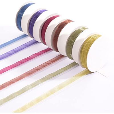 Creative Labs Organza Ribbon Set, Fall, A Mix of 6 Colours, 6mm x 2m, Woven Edge Trimming for Autumn Decorations, Card Making, Scrapbooks, Gift Wrapping, and More Seasonal Craft Projects Creative Labs Organza Ribbon Set, Fall, A Mix of 6 Colours, 6mm x 2m, Woven Edge Trimming for Autumn Decorations, Card Making, Scrapbooks, Gift Wrapping, and More Seasonal Craft Projects
