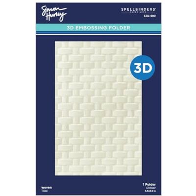 Spellbinders Woven 3D Embossing Folder from the Spring Sampler Collection by Simony Hurley Spellbinders Woven 3D Embossing Folder from the Spring Sampler Collection by Simony Hurley