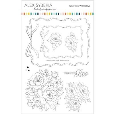Alex Syberia Designs - Wrapped with Love Stamp Set 6 x 8 Alex Syberia Designs - Wrapped with Love Stamp Set 6 x 8