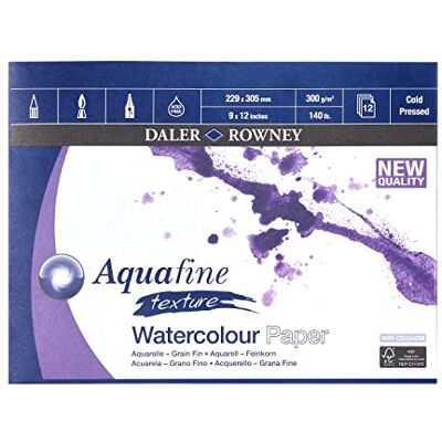 Daler Rowney DR Aquafina Gummed Pad 12 inches x 9 inches , GDAAGP129 Daler Rowney DR Aquafina Gummed Pad 12 inches x 9 inches , GDAAGP129