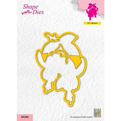 Nellie's Choice Cutting Fuchsia Shape Die-7,3 x 10,6 cm-Card Making Supplies-Metal Dies for Scrapbooking, DIY and Paper Crafts, Yellow, 73x106mm Nellie's Choice Cutting Fuchsia Shape Die-7,3 x 10,6 cm-Card Making Supplies-Metal Dies for Scrapbooking, DIY and Paper Crafts, Yellow, 73x106mm