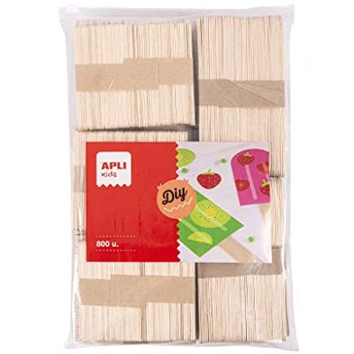 APLI Kids Sticks made of natural wood, pack of 800 APLI Kids Sticks made of natural wood, pack of 800