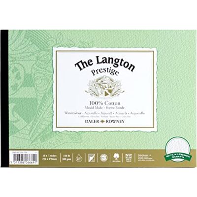 Daler-Rowney - Langton Prestige - 10x7in - Watercolour Pad Daler-Rowney - Langton Prestige - 10x7in - Watercolour Pad