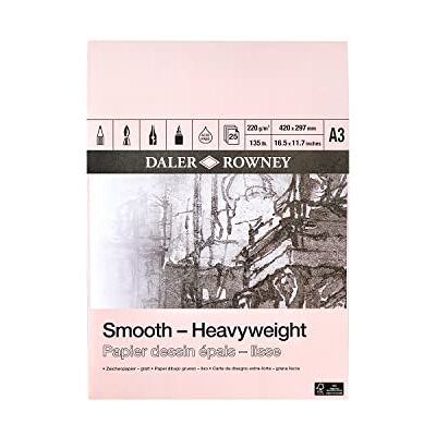 Daler Rowney DR Heavyweight Gummed Pad A3, GDAHWPA3 Daler Rowney DR Heavyweight Gummed Pad A3, GDAHWPA3