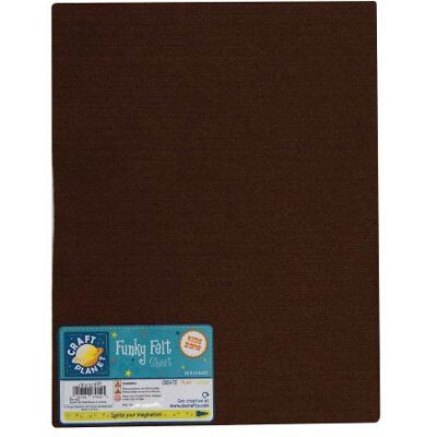 Craft Planet 9 x 12" Acrylic Felt, Dark Brown, Sheets, Coloured Square, Crafting Fabric, Stick with Glue Adhesive Pritt Sticks, Sewing, Patchwork, Crafts Craft Planet 9 x 12" Acrylic Felt, Dark Brown, Sheets, Coloured Square, Crafting Fabric, Stick with Glue Adhesive Pritt Sticks, Sewing, Patchwork, Crafts