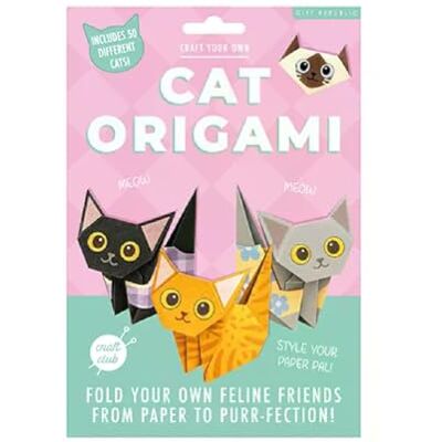 Gift Republic Craft Your Own Origami Cat Kit – Make 50 Paper Cats Fun Animal Origami Craft Set for Kids 8+ Creative Gift for Cat Lovers & Rainy Day Activities Gift Republic Craft Your Own Origami Cat Kit – Make 50 Paper Cats Fun Animal Origami Craft Set for Kids 8+ Creative Gift for Cat Lovers & Rainy Day Activities