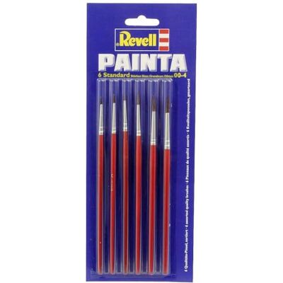 Revell Paint Brush Set (Painta Standard), 6 Brushes Revell Paint Brush Set (Painta Standard), 6 Brushes