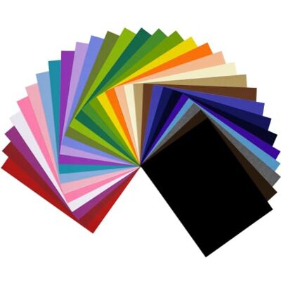 Creative Labs Felt Fabric Multipack-30 Assorted Colours-A3 (11.8 x 16.5) x 1 mm-30 Sheets-for Sewing, Crafts, Costumes, Flowers and Decorations Creative Labs Felt Fabric Multipack-30 Assorted Colours-A3 (11.8 x 16.5) x 1 mm-30 Sheets-for Sewing, Crafts, Costumes, Flowers and Decorations