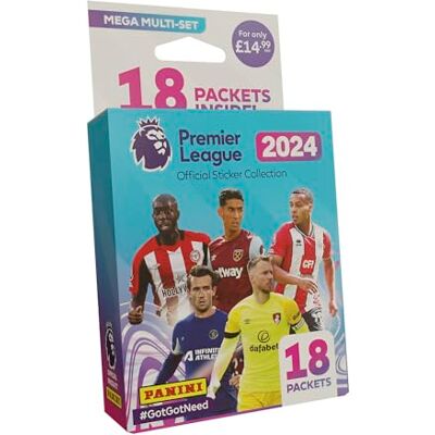 Panini Premier League 2023/24 Sticker Collection Mega Multiset Panini Premier League 2023/24 Sticker Collection Mega Multiset