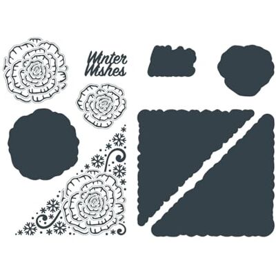 Paper Boutique Die-Winter Wishes, Metal, Decorative Corner 10.5 x 10.6 cm Paper Boutique Die-Winter Wishes, Metal, Decorative Corner 10.5 x 10.6 cm