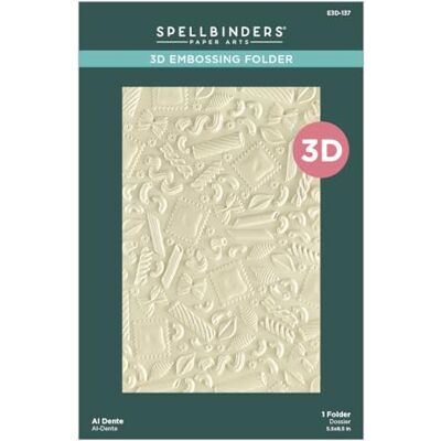 Spellbinders Al Dente 3D Embossing Folder from the BUON Appetito Collection Spellbinders Al Dente 3D Embossing Folder from the BUON Appetito Collection