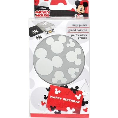 EK Tools EK Disney Punch Mickey Ear, Metal, Gray, One Size EK Tools EK Disney Punch Mickey Ear, Metal, Gray, One Size