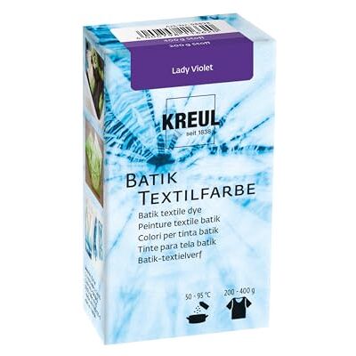 KREUL 98528 Batik Textile Dye Lady Violet 70 g Colour Powder for Batik and Dyeing Textiles KREUL 98528 Batik Textile Dye Lady Violet 70 g Colour Powder for Batik and Dyeing Textiles