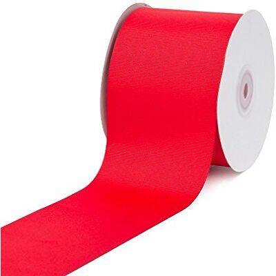 LUV Ribbons Creative Ideas, 3" Inch Solid Grosgrain Ribbon, 25 Yards, Red, 25 yd LUV Ribbons Creative Ideas, 3" Inch Solid Grosgrain Ribbon, 25 Yards, Red, 25 yd