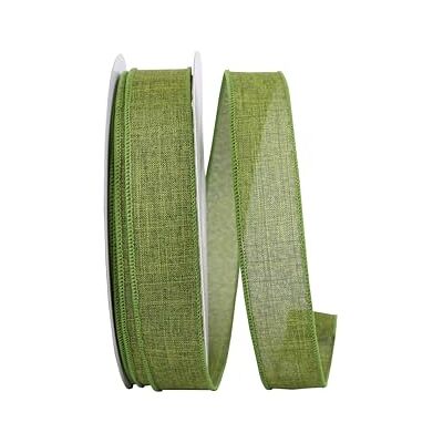 Reliant Ribbon Corp Reliant Ribbon 92573W-043-09K Everyday Linen Value Wired Edge Ribbon, 1-1/2 Inch X 50 Yards, Moss Reliant Ribbon Corp Reliant Ribbon 92573W-043-09K Everyday Linen Value Wired Edge Ribbon, 1-1/2 Inch X 50 Yards, Moss