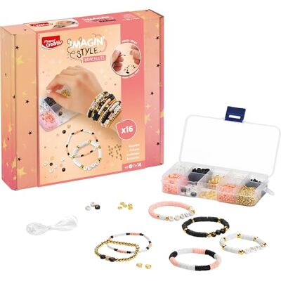 Maped CREATIV Imagin'Style Bracelets Glam DIY Jewellery Set for Children for Making Fashionable Bead Bracelets Creative and Chic Activity from 7 Years Maped CREATIV Imagin'Style Bracelets Glam DIY Jewellery Set for Children for Making Fashionable Bead Bracelets Creative and Chic Activity from 7 Years