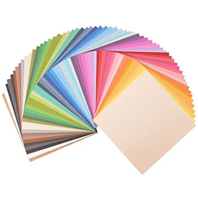 Creative Labs Florence Cardstock Textured Multicoloured Coloured Card Making Supplies 6 x 6 inch Multicoloured 60 Sheets Coloured Paper for Scrapbooking, Card Making and Other Paper Crafts 216 gsm Creative Labs Florence Cardstock Textured Multicoloured Coloured Card Making Supplies 6 x 6 inch Multicoloured 60 Sheets Coloured Paper for Scrapbooking, Card Making and Other Paper Crafts 216 gsm