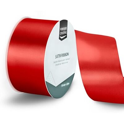 Creative Labs Satin Ribbon Red 65.6 ft x 2" Thin Ribbon for Gift Wrapping and Crafting Creative Labs Satin Ribbon Red 65.6 ft x 2" Thin Ribbon for Gift Wrapping and Crafting