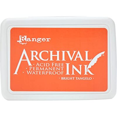 Ranger Archival Ink Pad Bright Tangelo, Orange, 6.9 x 9.8 x 1.8 cm Ranger Archival Ink Pad Bright Tangelo, Orange, 6.9 x 9.8 x 1.8 cm