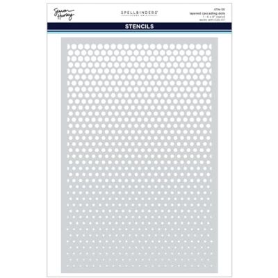 Spellbinders Cascading Dots 3D Embossing Folder and Stencil Bundle by Simon Hurley Spellbinders Cascading Dots 3D Embossing Folder and Stencil Bundle by Simon Hurley