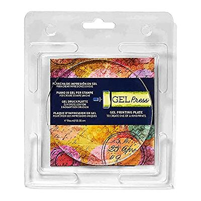 Gel Press Monoprinting Print Plate 4” Circle (10.2 cm) Gel Plate Printmaking Supplies Reusable Gel Printing Plates for Press Art for Card Making, Scrapbooking, Journaling, Arts & Crafts Gel Press Monoprinting Print Plate 4” Circle (10.2 cm) Gel Plate Printmaking Supplies Reusable Gel Printing Plates for Press Art for Card Making, Scrapbooking, Journaling, Arts & Crafts
