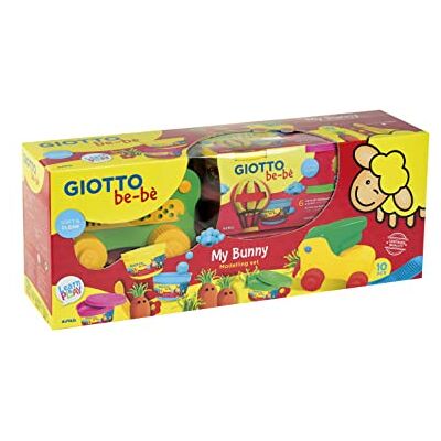 GIOTTO be-bè My Bunny Kids Play & Create Dough Set, 6 Dough Pots and Variety of Shapes GIOTTO be-bè My Bunny Kids Play & Create Dough Set, 6 Dough Pots and Variety of Shapes