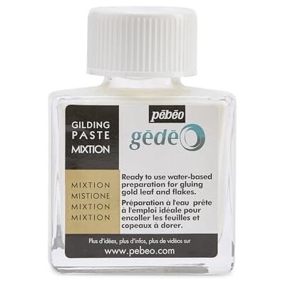 PEBEO Pébéo Gédéo Mixtion for Gilding, 75ml Water Preparation for Gluing Gold Leaves and Flakes Ready to Use Easy to Use, Professional Quality PEBEO Pébéo Gédéo Mixtion for Gilding, 75ml Water Preparation for Gluing Gold Leaves and Flakes Ready to Use Easy to Use, Professional Quality