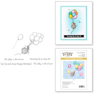Spellbinders Up, Up and Away Cling Rubber Stamp Set from the House-Mouse Rare Bloom Collection Spellbinders Up, Up and Away Cling Rubber Stamp Set from the House-Mouse Rare Bloom Collection